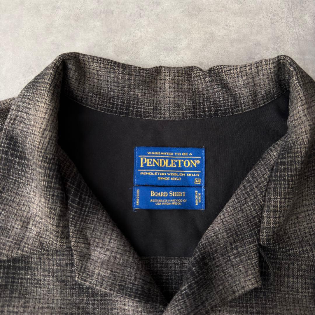 PENDLETON ペンドルトン ボードシャツ Mサイズ グレー ブラック
