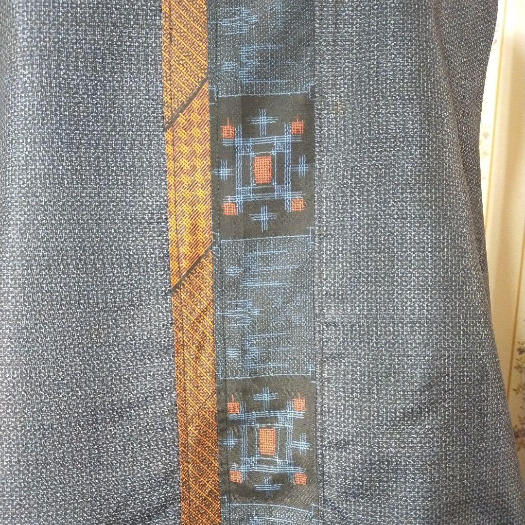 小豆です✿大島紬をつないだセットアップ　総裏仕立て　ハンドメイド♡