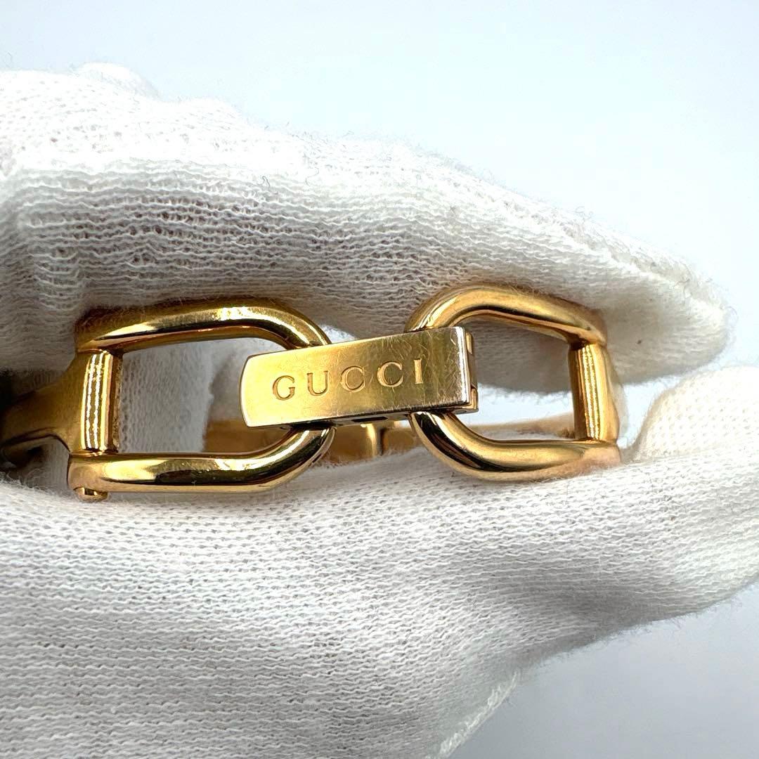 【新品電池】稼働 GUCCI 1500L 文字盤シェル クォーツ レディース