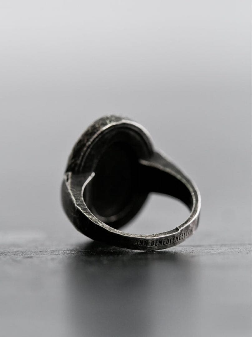 ANN DEMEULEMEESTER SIGN OVAL RING サイズM