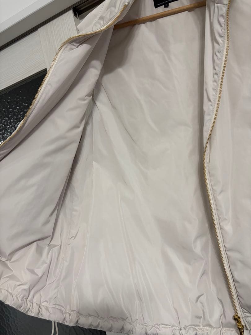 美品✨23区 ダウンベスト　ホワイト　38 中綿 パティング ベスト　洗える