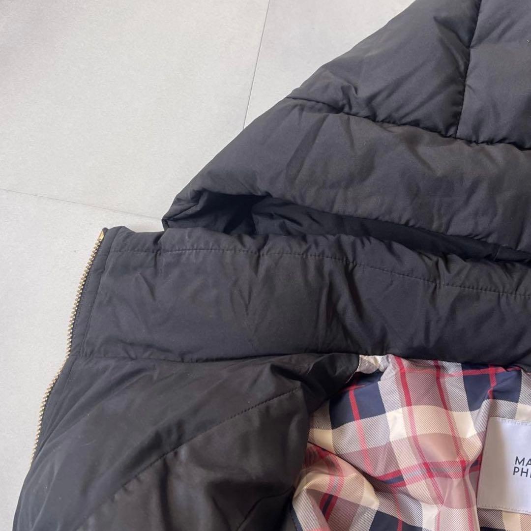 マッキントッシュフィロソフィー ダウンコート コンビロングダウン フード 黒 M