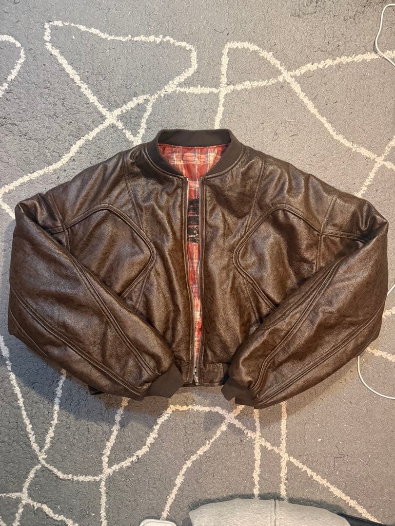 people sense ボンバージャケット チェック柄