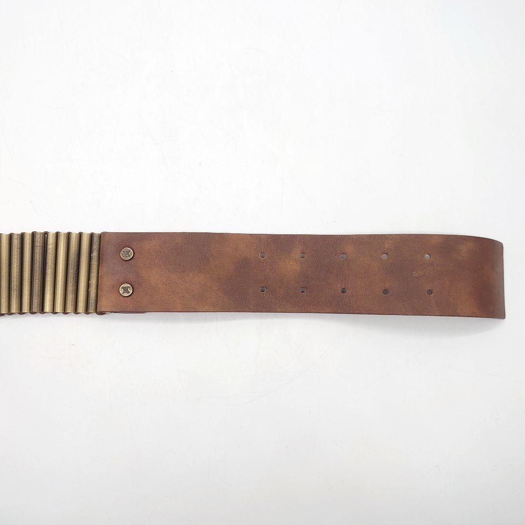 CELINE レディース バレットチェーン レザー ベルト