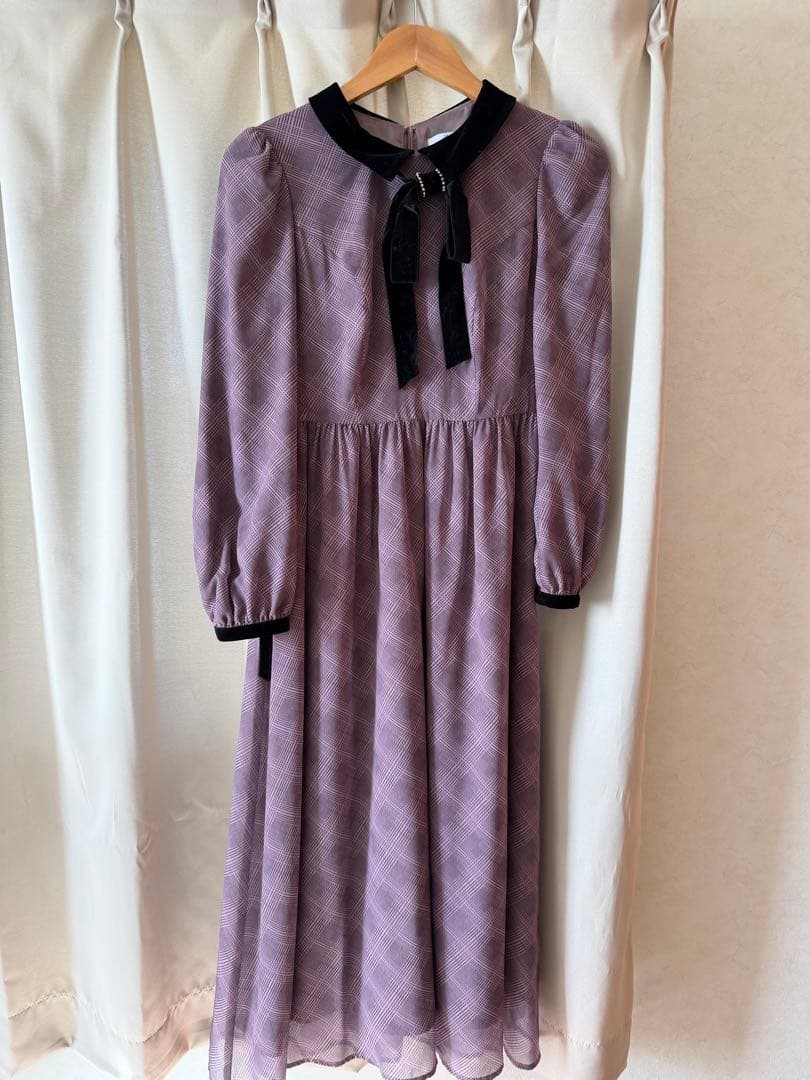 ワンピース Her Lip To Bristol Plaid Ribbon Dress