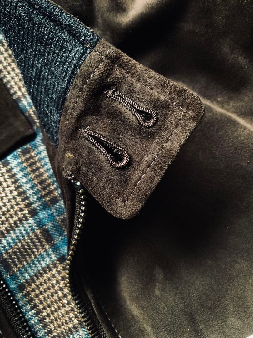 THE JACK LEATHER 肉厚スエードとニットの粋なコンビブルゾン