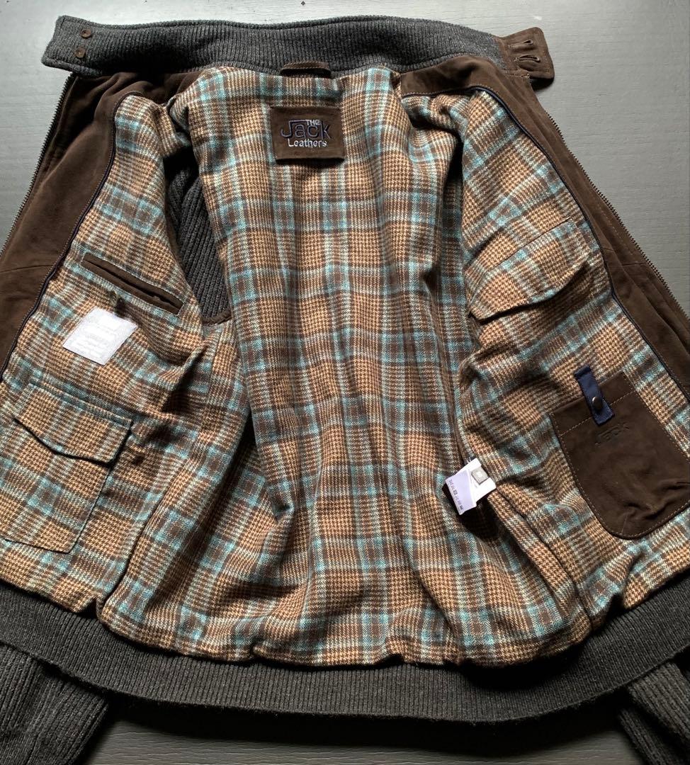 THE JACK LEATHER 肉厚スエードとニットの粋なコンビブルゾン