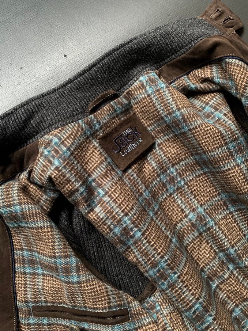 THE JACK LEATHER 肉厚スエードとニットの粋なコンビブルゾン