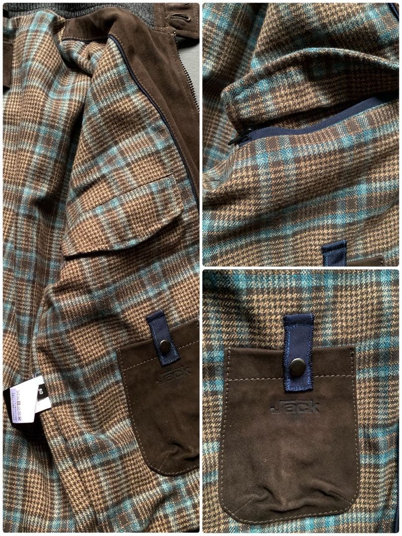 THE JACK LEATHER 肉厚スエードとニットの粋なコンビブルゾン