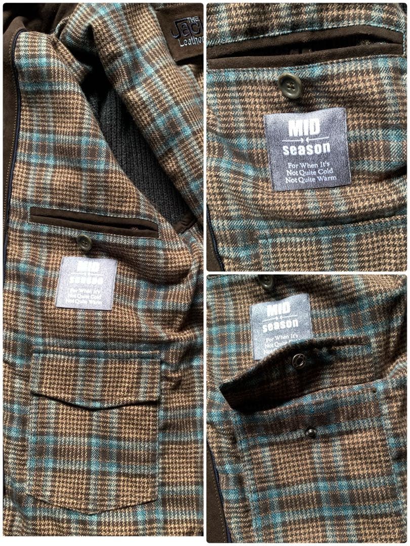 THE JACK LEATHER 肉厚スエードとニットの粋なコンビブルゾン