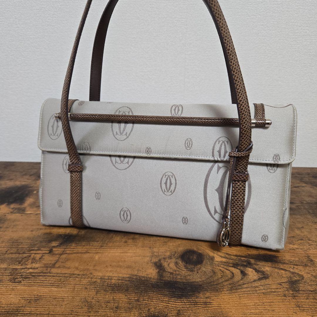 Cartier カルティエ ハッピーバースデー ハンドバッグ ブラウン系