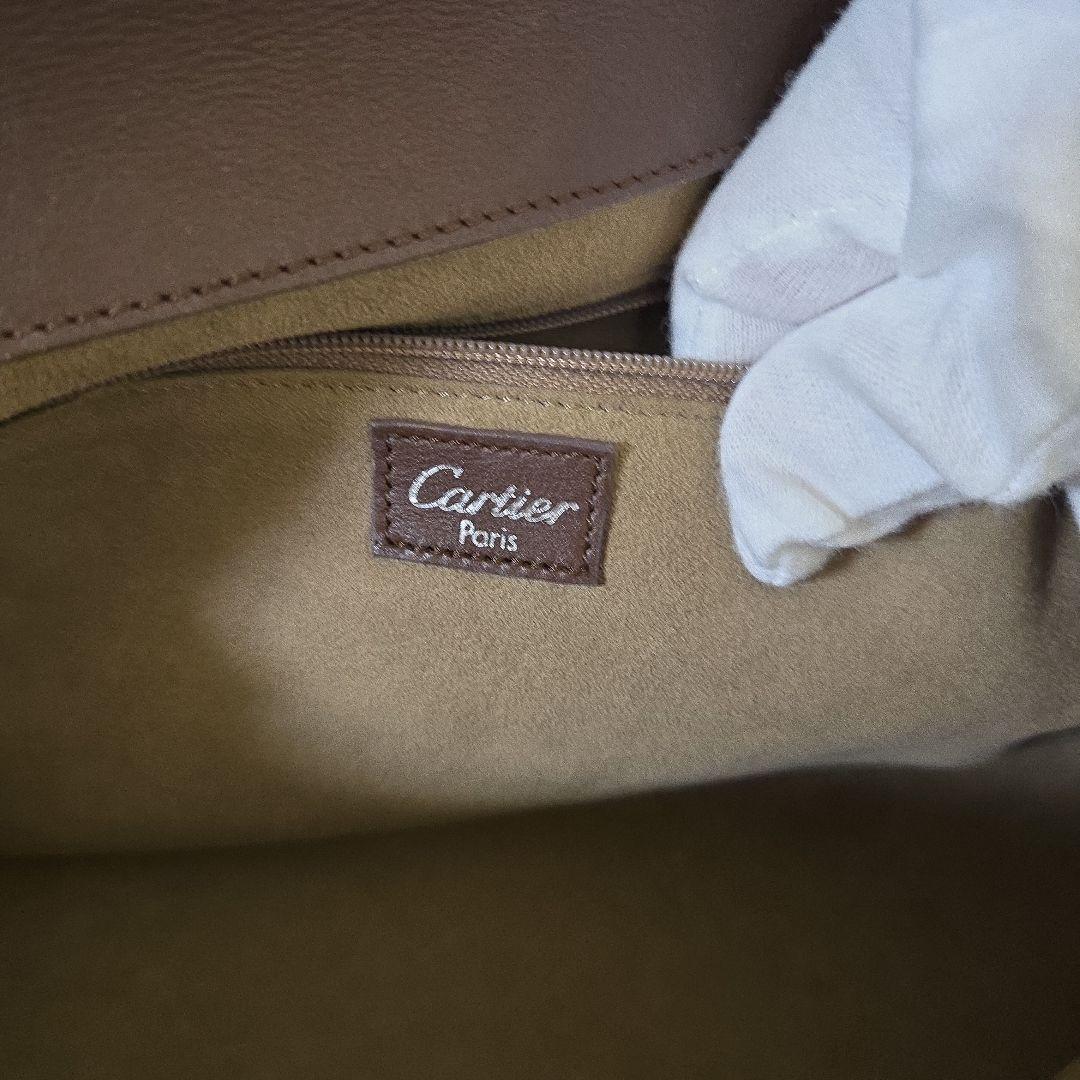 Cartier カルティエ ハッピーバースデー ハンドバッグ ブラウン系