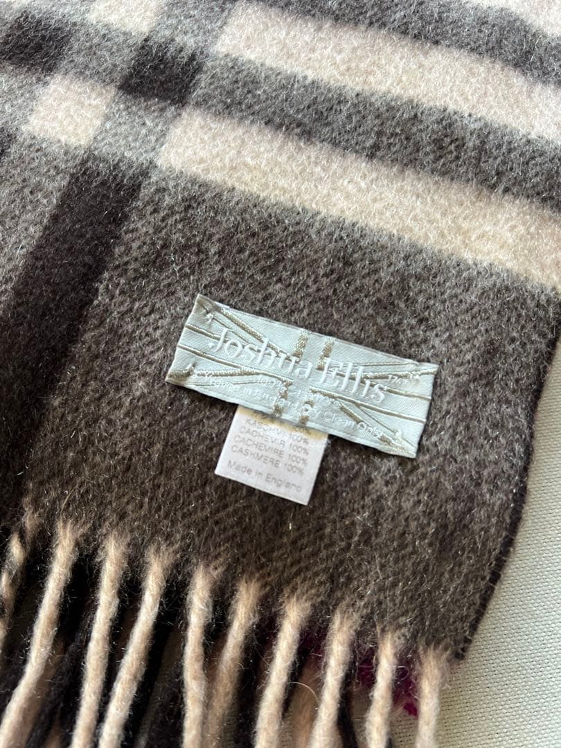 【希少完売限定】国内正規品　ジョシュアエリス　別注　カシミア大判ストール