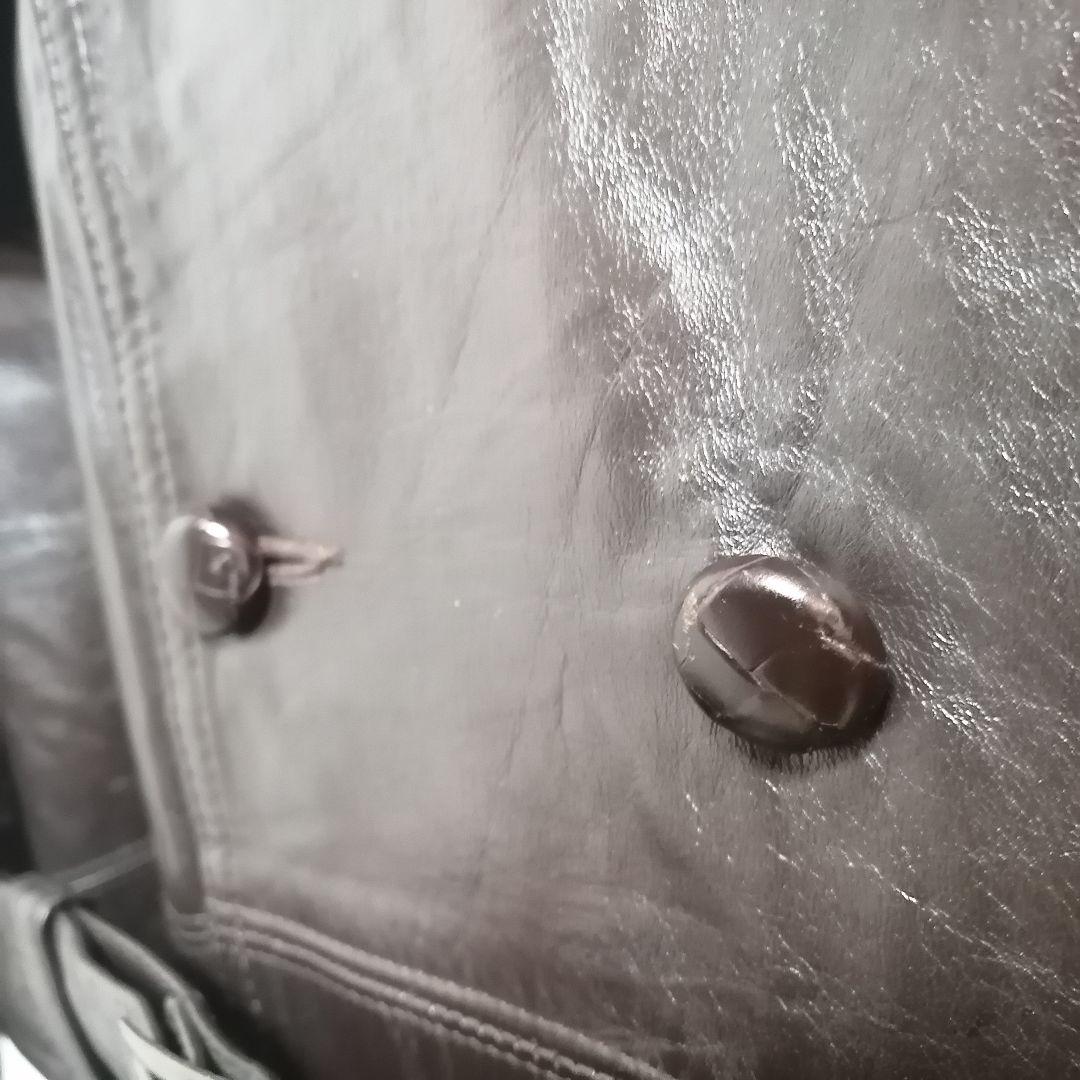 70s カウレザーコート　USA製 ウエスタン ヒッピー　ロングコート