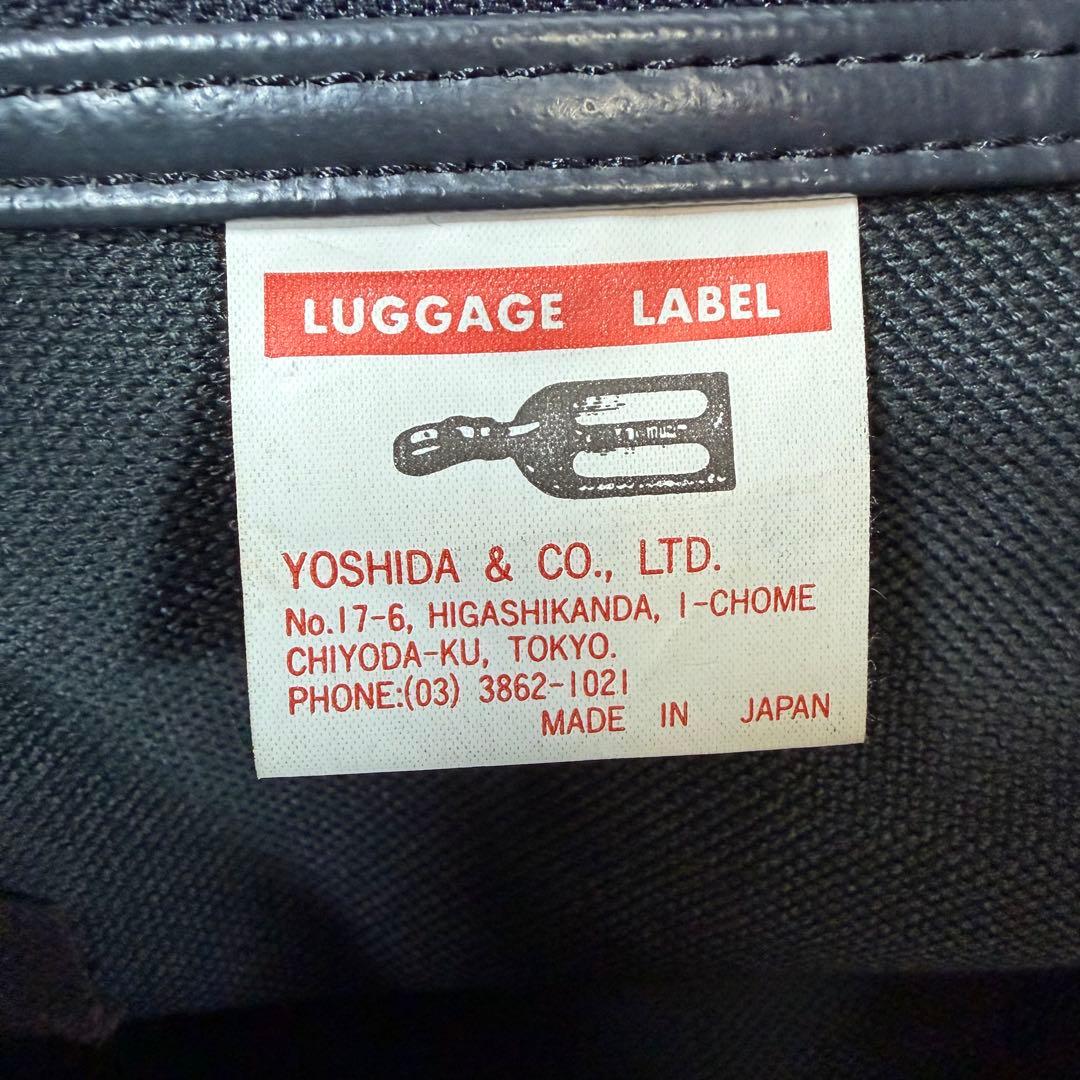 【極美品】ラゲッジレーベル　メッセンジャーバッグ　ライナー　黒系　赤バッテン