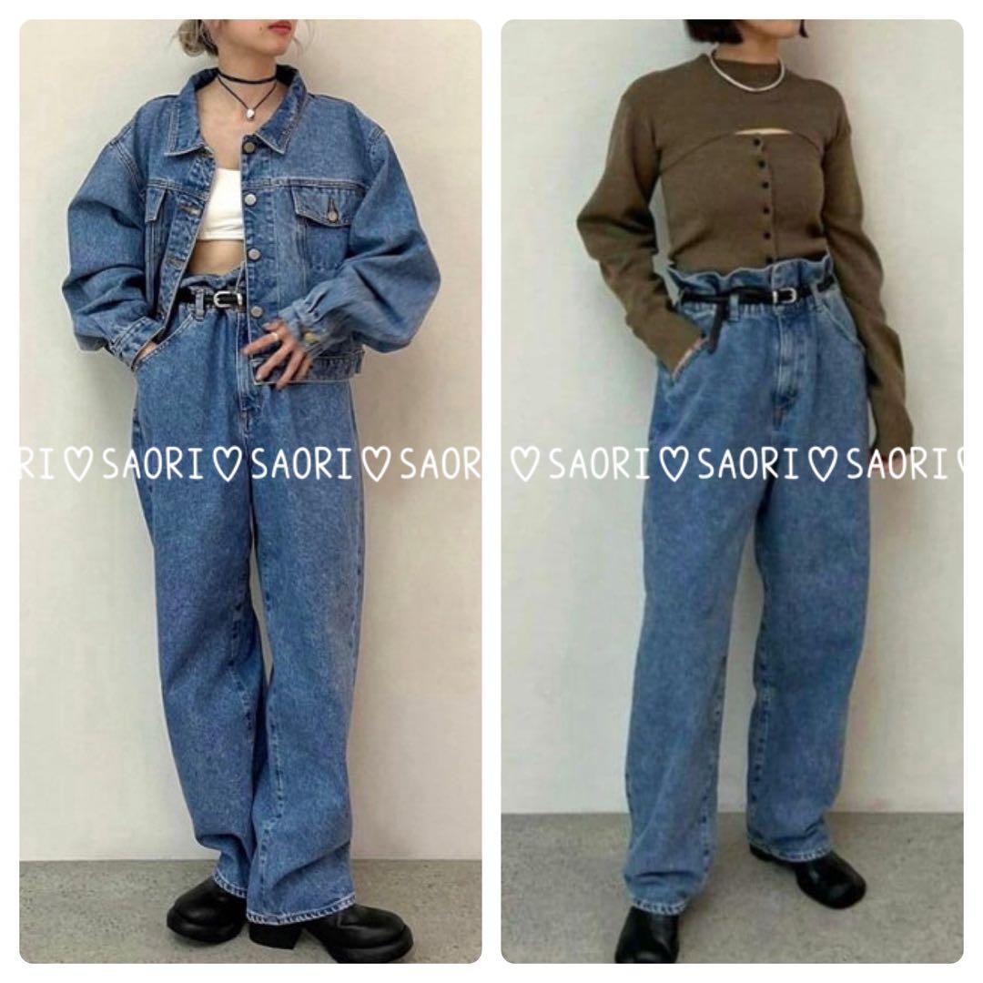 anuke【未使用に近い】Waist Tuck Denim 36