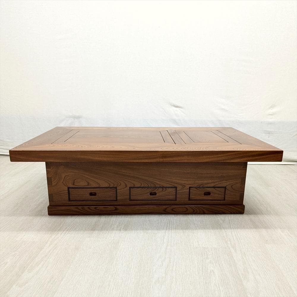 天然木　無垢　関西火鉢　長火鉢　火鉢　囲炉裏　大和火鉢　座敷　座卓　炉端　引出し