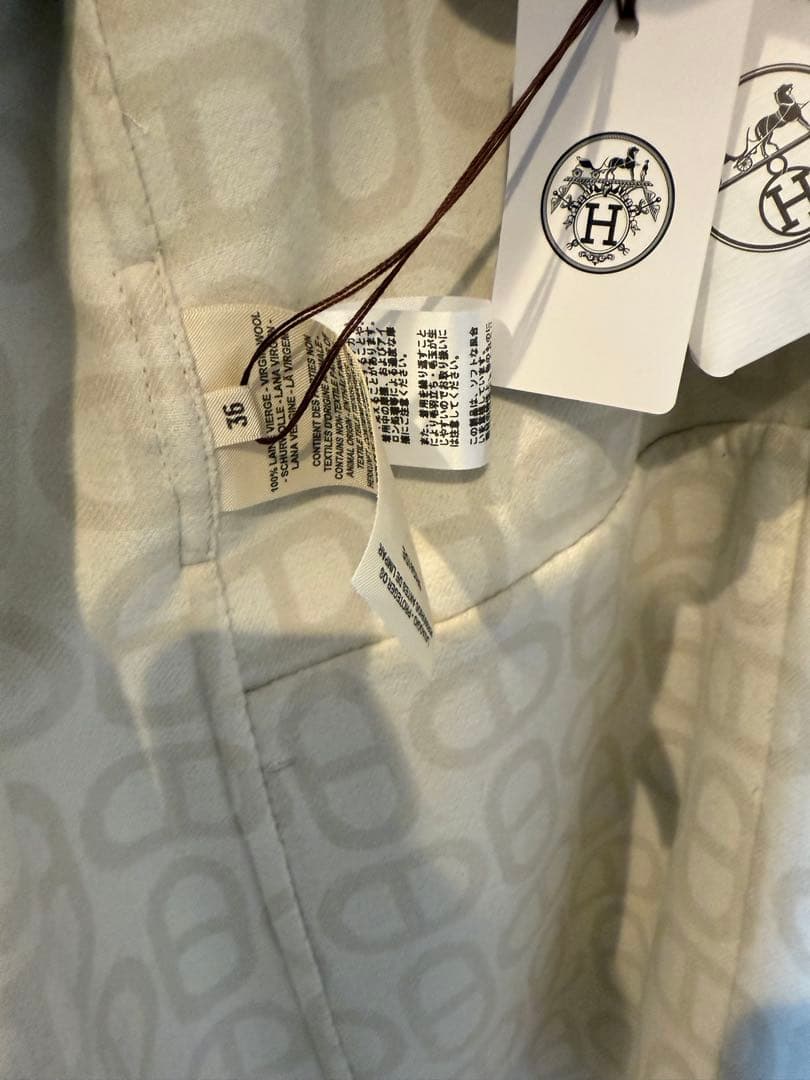 HERMES カシミアピーコート