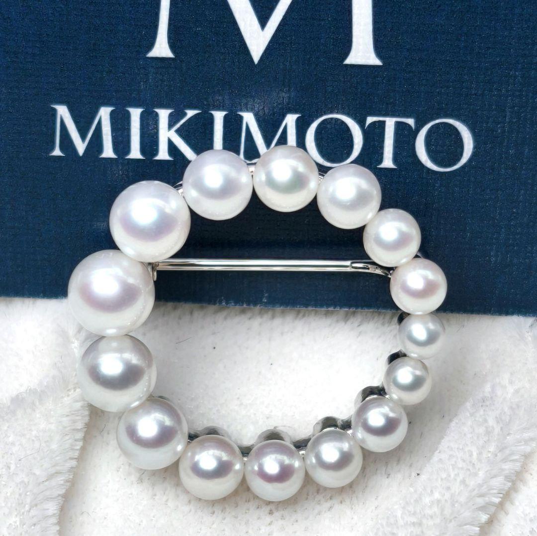 【未使用級 最高級】ミキモト ブローチ パール サークル 皇室御用達 箱付き