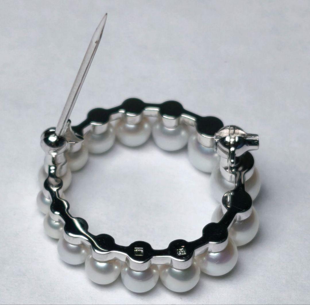 【未使用級 最高級】ミキモト ブローチ パール サークル 皇室御用達 箱付き