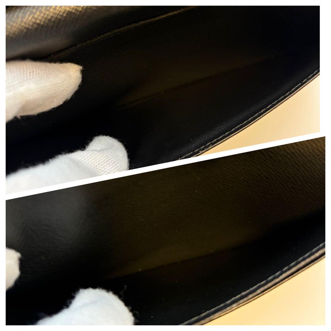ルイヴィトン エピ ポルトフォイユ ブラザ ノワール 長財布 ブラック 美品