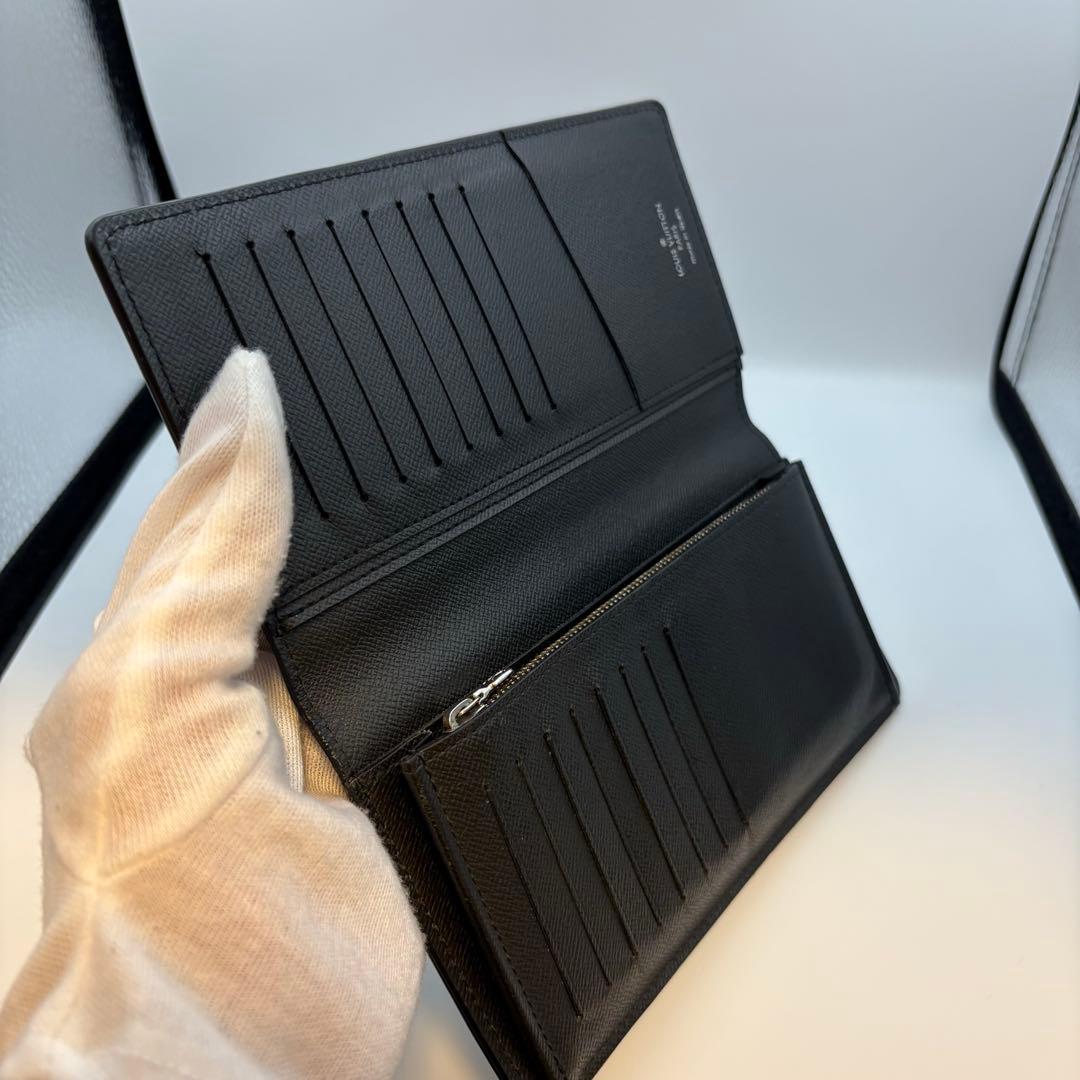 ルイヴィトン エピ ポルトフォイユ ブラザ ノワール 長財布 ブラック 美品