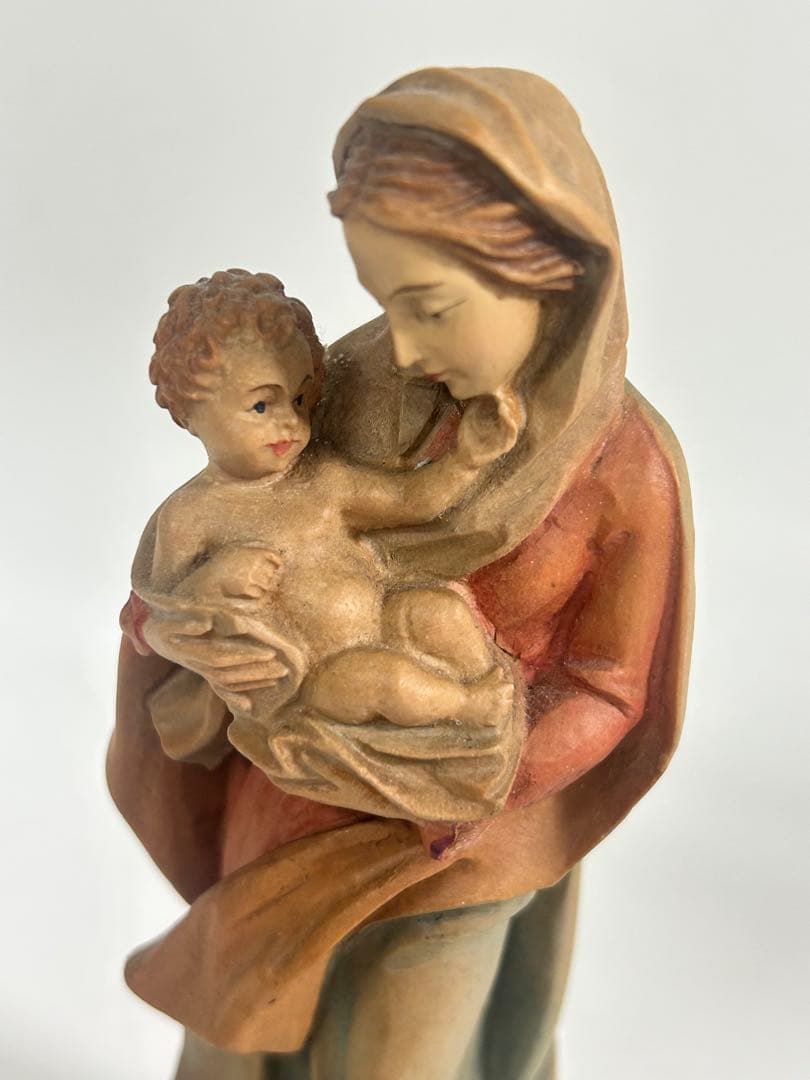 アンリ ANRI 聖母マリア像　アンティーク　キリスト　木製　置物