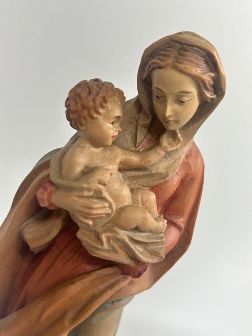 アンリ ANRI 聖母マリア像　アンティーク　キリスト　木製　置物
