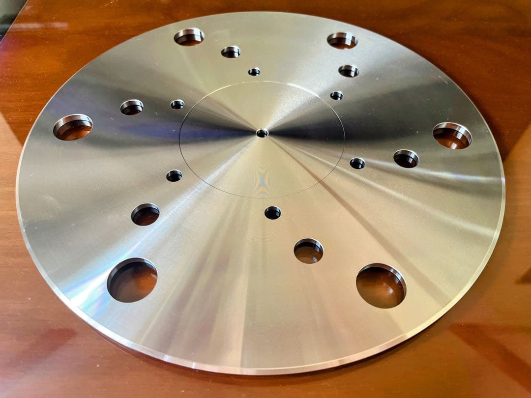 AL切削MJ-12、ブチルBR1、カーボン深遠のターンテーブルシート3枚セット