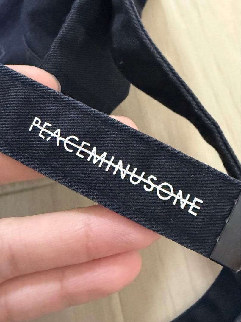 正規品 peaceminusone cotton cap 黒