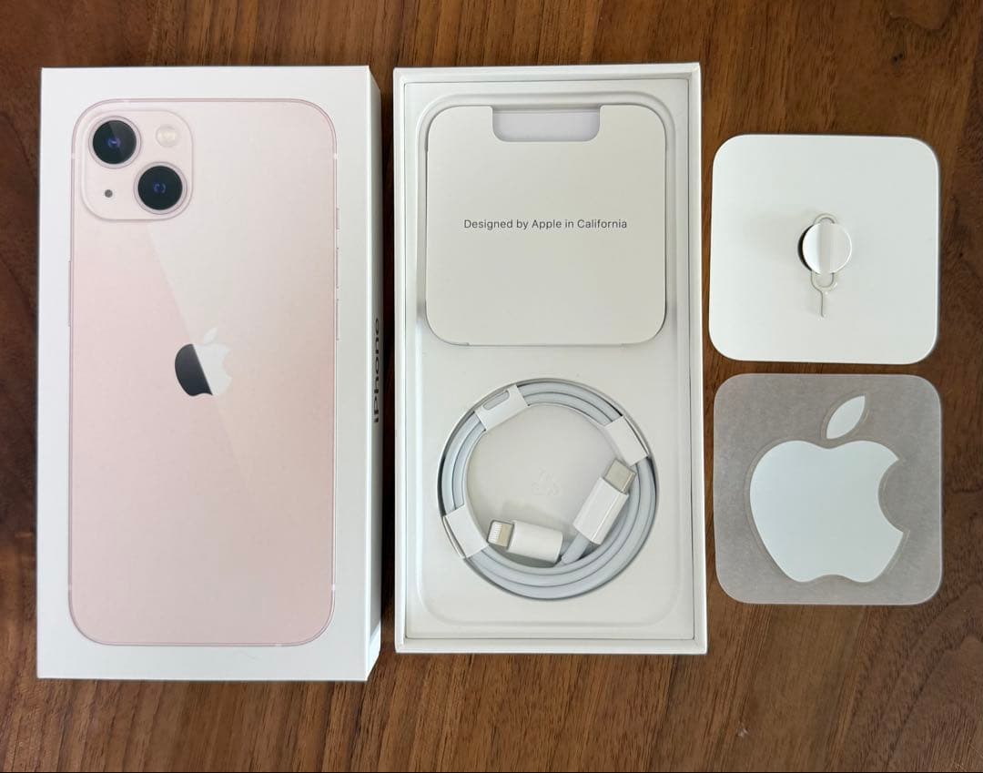 【極美品】Apple iPhone13 ピンク128GB SIMフリー　箱あり