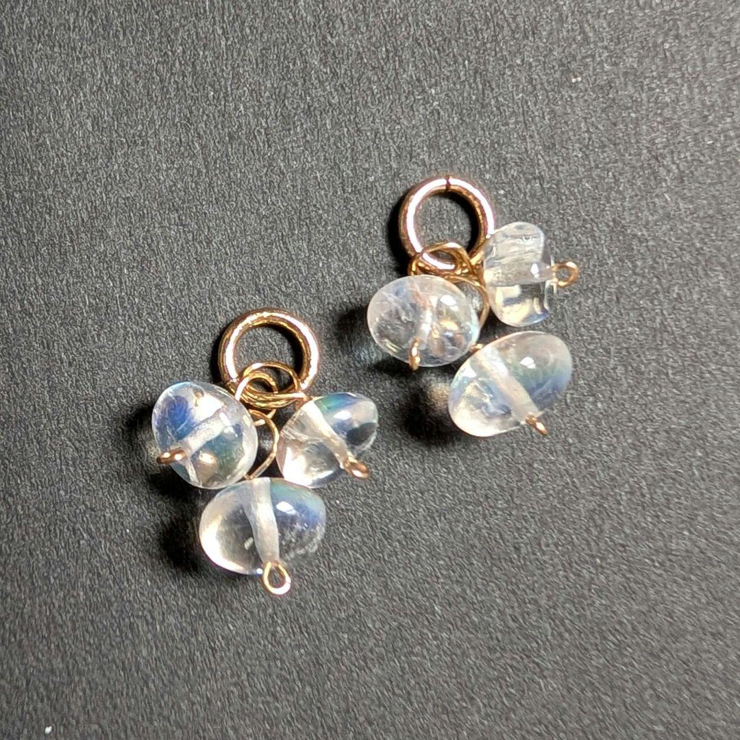 skygray様 ラブラドライト ダブレットピアス