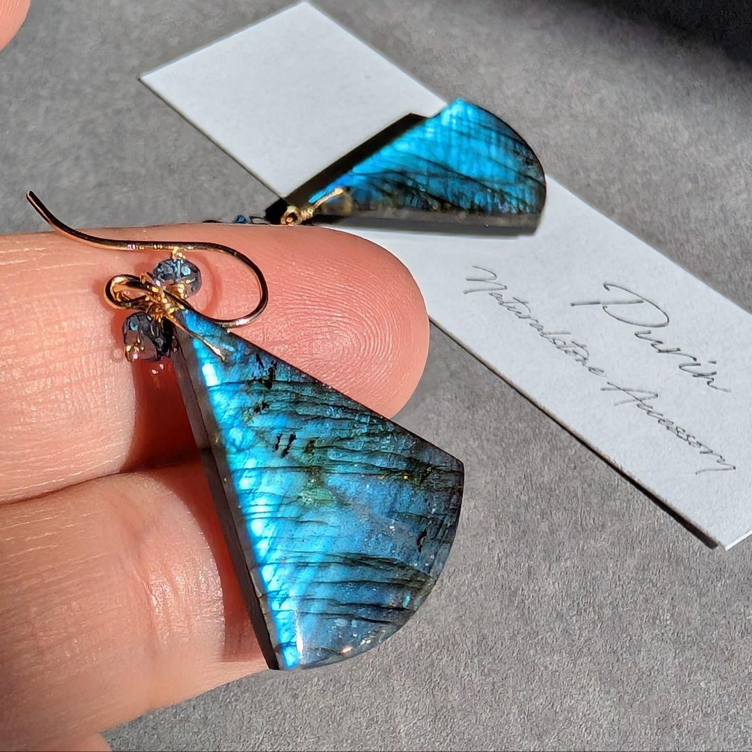 skygray様 ラブラドライト ダブレットピアス