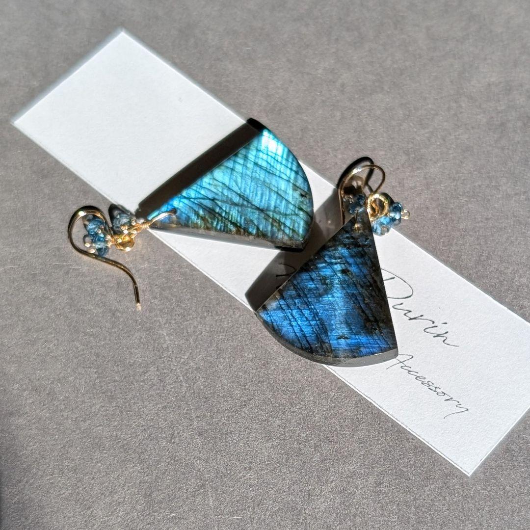 skygray様 ラブラドライト ダブレットピアス