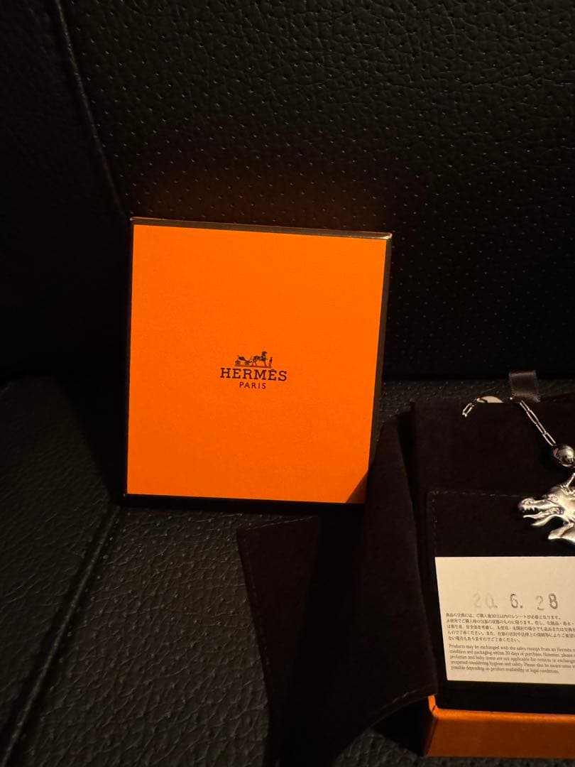 新品　エルメス　メンズ　タリスマン　ペンダント　ネックレス　ドラゴン