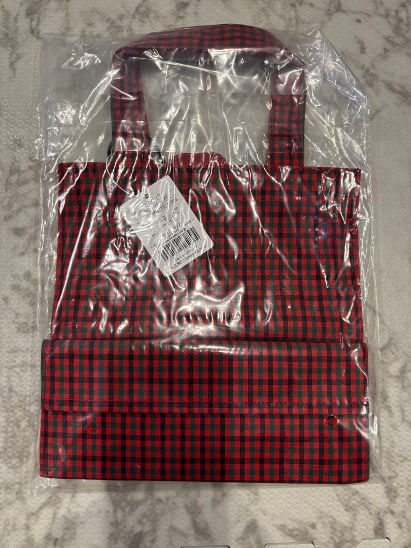 10/4発送【2025.9購入品】familiar チェック　トートバッグ　小