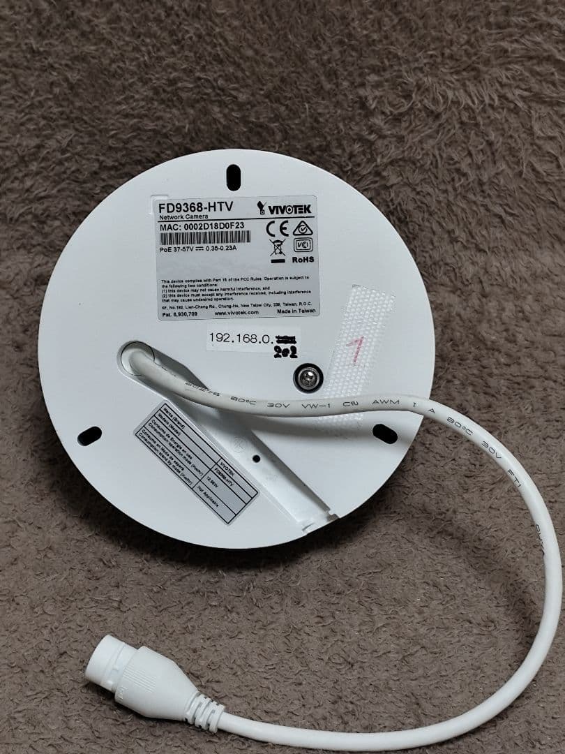 VIVOTEK ドーム FD9368-HTV 型防犯カメラ