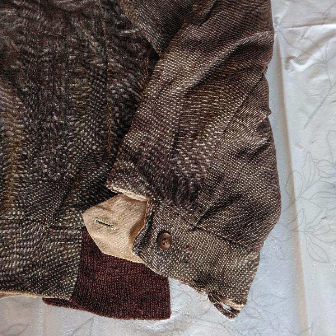 あ*様 50s～vintage ギャバジン・ギャバジャン　ネップ柄ロカビリーリバ