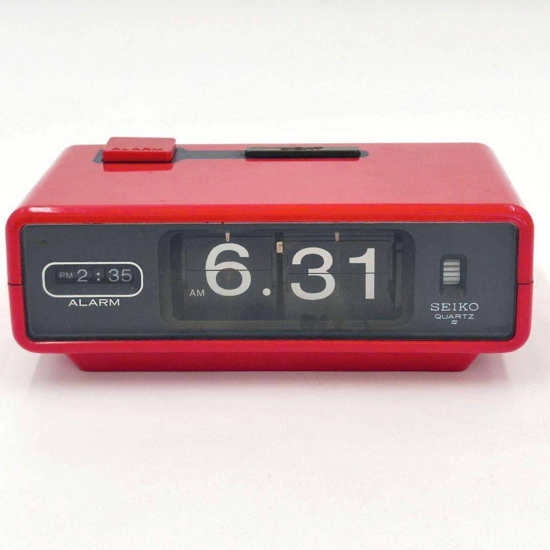 【希少 稼働】セイコー 時計 パタパタ 昭和レトロ 激レア 単1電池 QN407