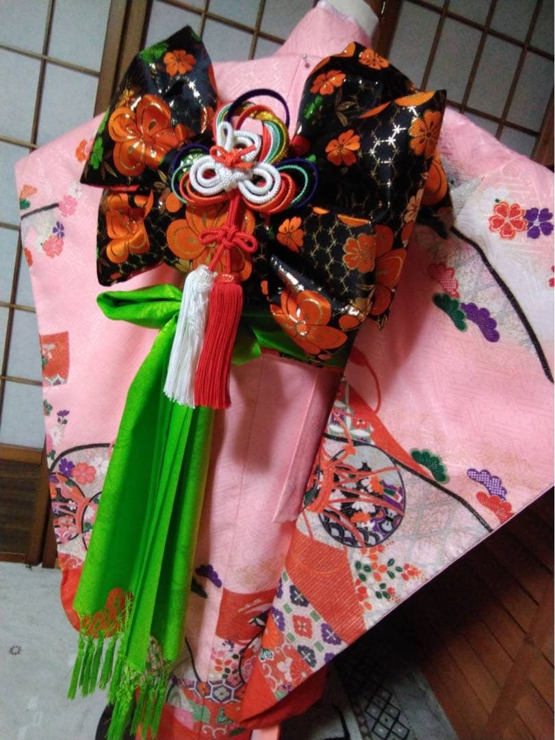 mm です。7歳向け・化繊・お着物セットです