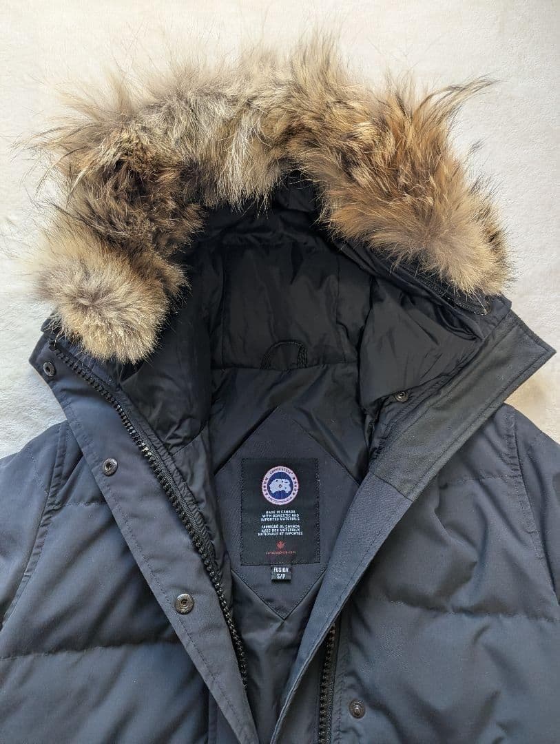 カナダグース❄️　ダウン　3802LA　シェルバーン　Sサイズ　レディース　紺