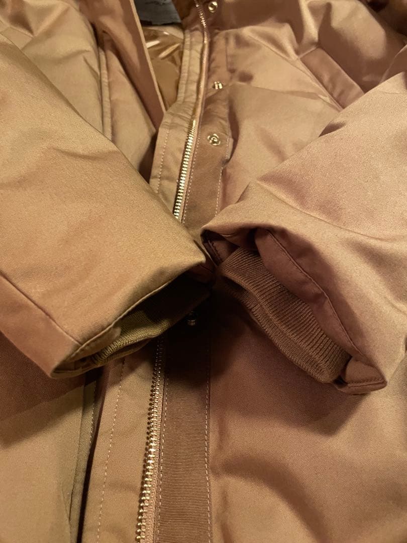 WOOLRICH ウールリッチ ダウンジャケット ロングコートブラウン茶フード