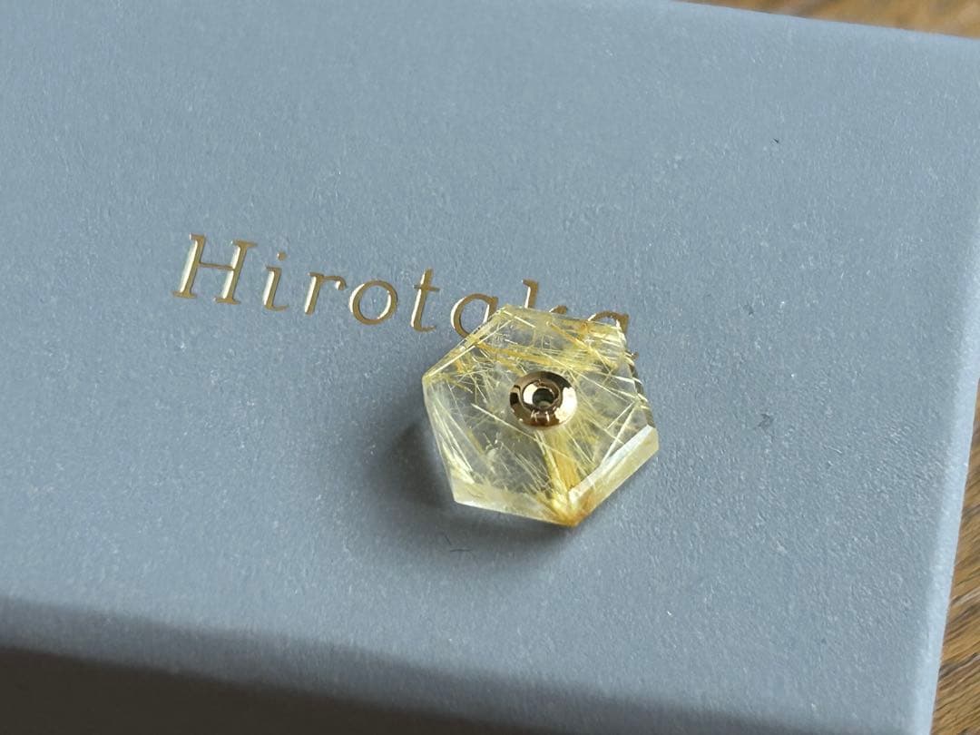 ヒロタカ hirotaka ヘキサゴン ルチル スピア ピアス専用　29700円