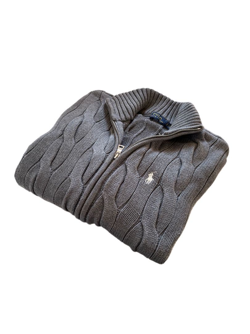 【極美品】ポロ・ラルフローレン 太ケーブル ★人気カラー★ プルオーバー 正規品