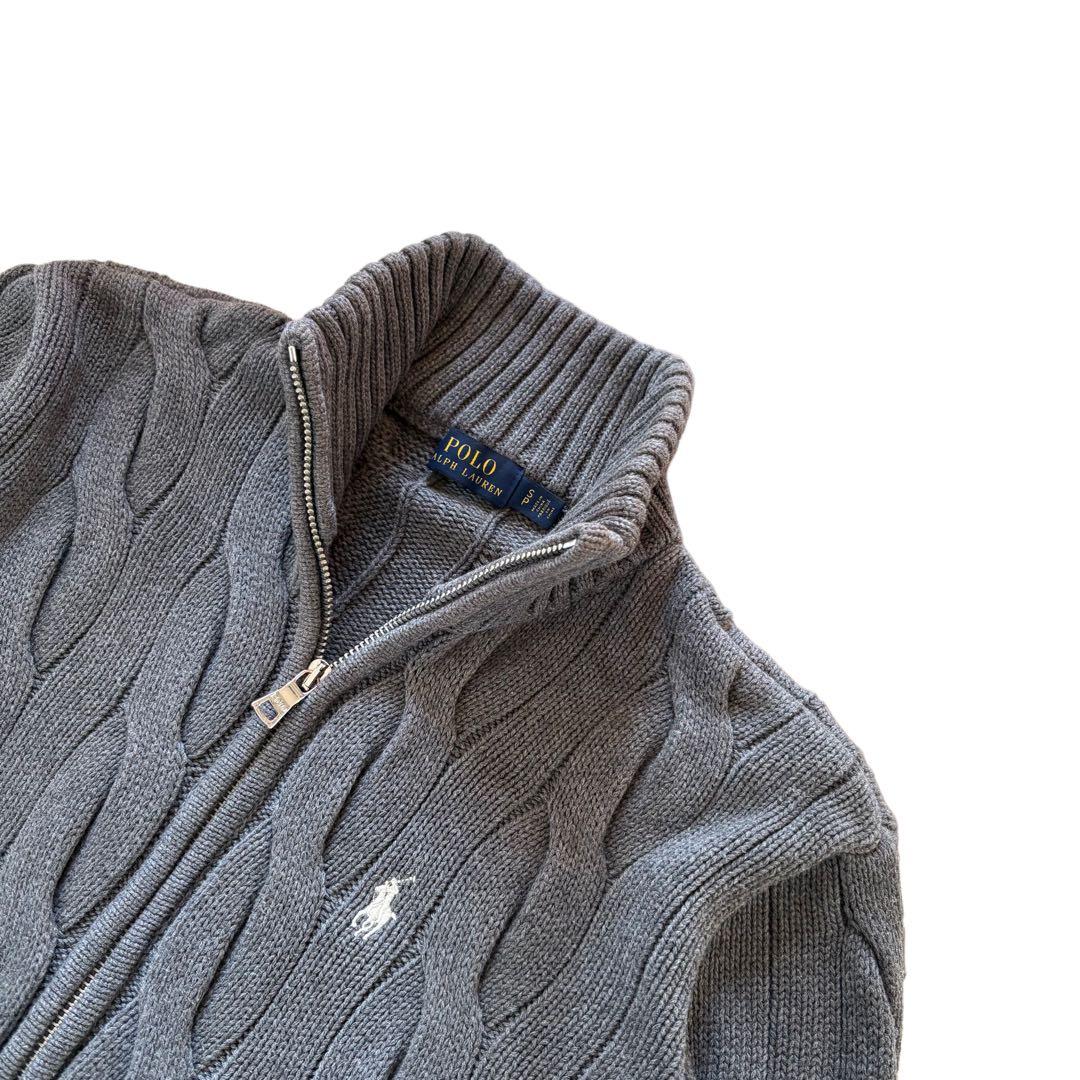 【極美品】ポロ・ラルフローレン 太ケーブル ★人気カラー★ プルオーバー 正規品