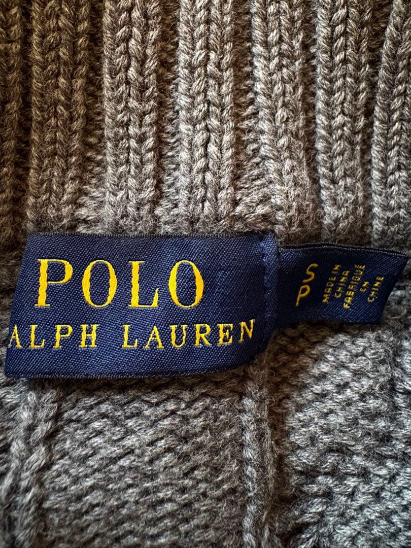 【極美品】ポロ・ラルフローレン 太ケーブル ★人気カラー★ プルオーバー 正規品