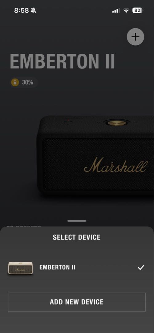 Marshall ワイヤレススピーカー クリーム