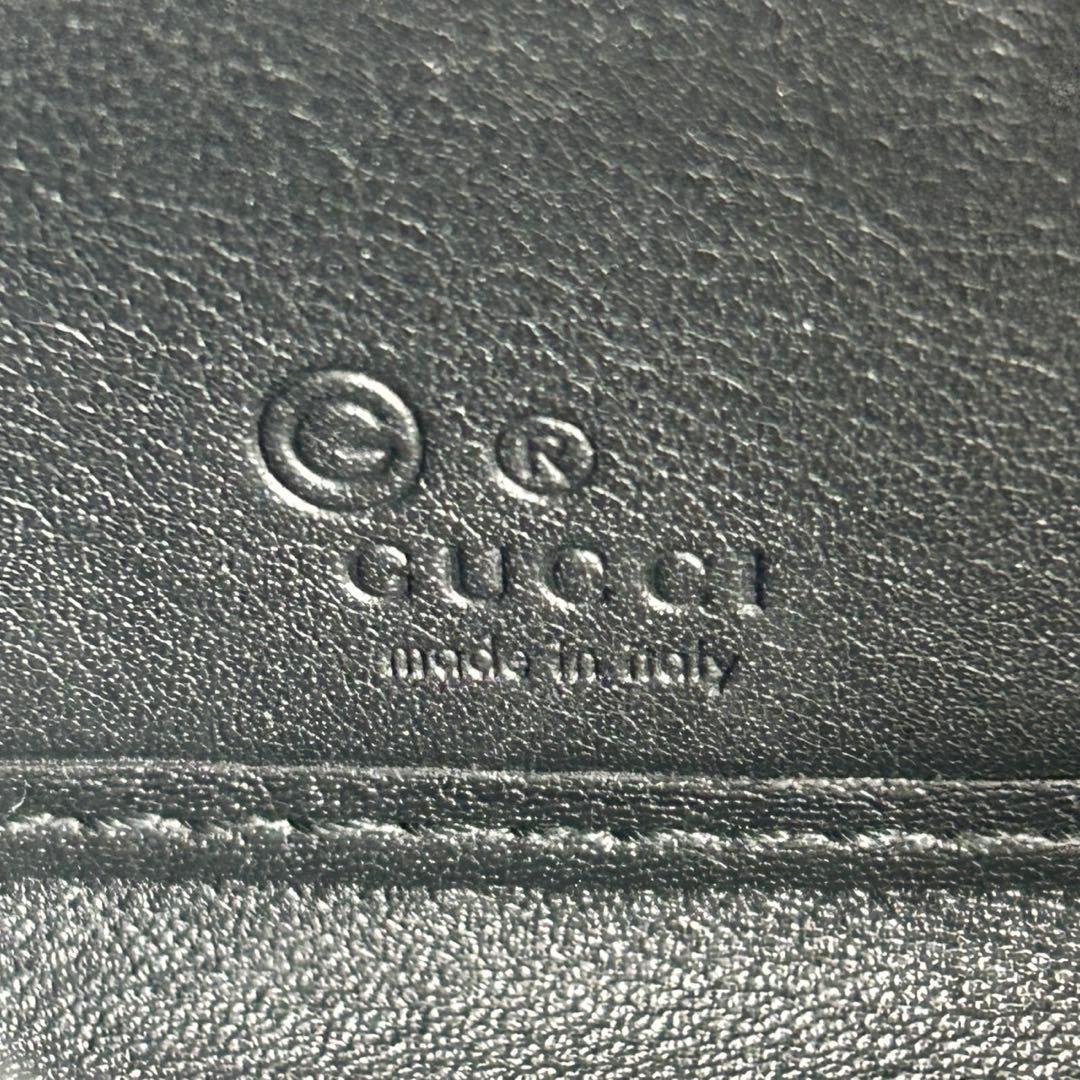 ✅【美品】 メンテ済み グッチ　GUCCI グッチシマ レザー 長財布　ブラック