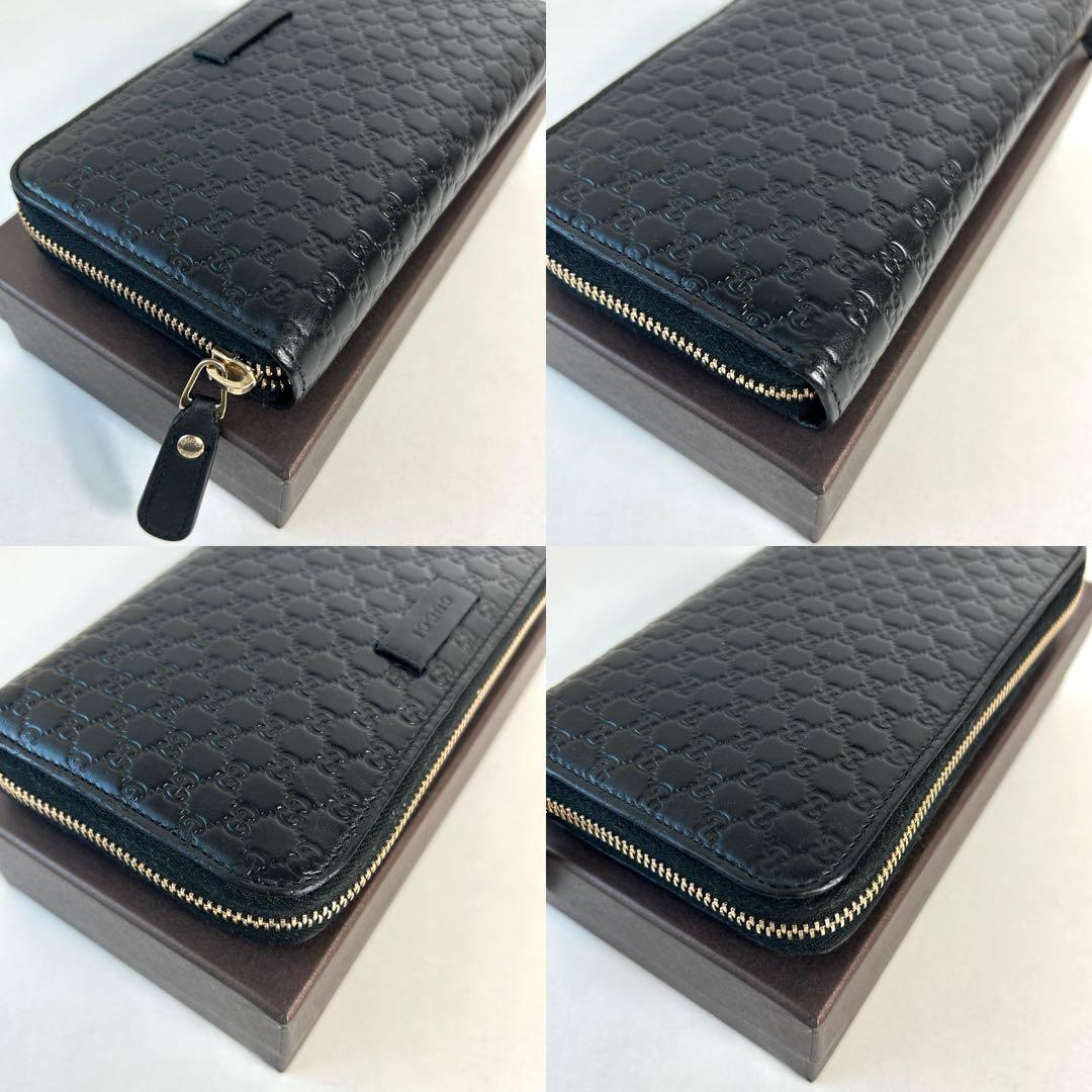 ✅【美品】 メンテ済み グッチ　GUCCI グッチシマ レザー 長財布　ブラック