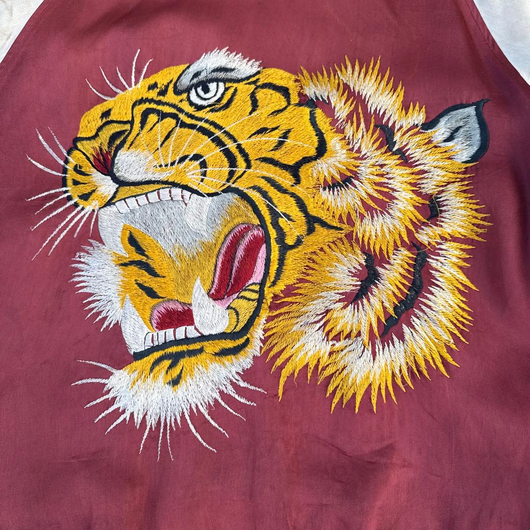 【専用】40s~50s スカジャン スーベニアジャケット 顔虎 綿無し
